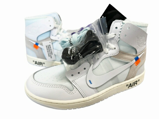 【中古】ナイキ NIKE × Virgil Abloh Archive ヴァージル アブロー アーカイブ (V.A.A.) Air Jordan 1 Retro High OG SP ALASKA エアジョーダン1 レトロ ご機嫌 アラスカ州 AA3834-100 27.5 白いこと ブランド名古着ベクター 中古▲■260416 メンズ