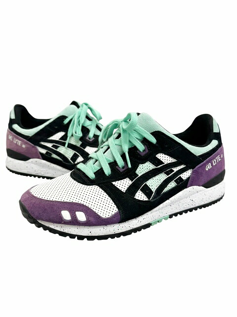 【中古】アシックス asics GEL-LYTE III OG WHITE/BLACK ゲルライト 3 スニーカー 1203A277-101 27 紫 パープル ブランド古着ベクトル中古▲260513 メンズ|ベクトル プリマベーラ店