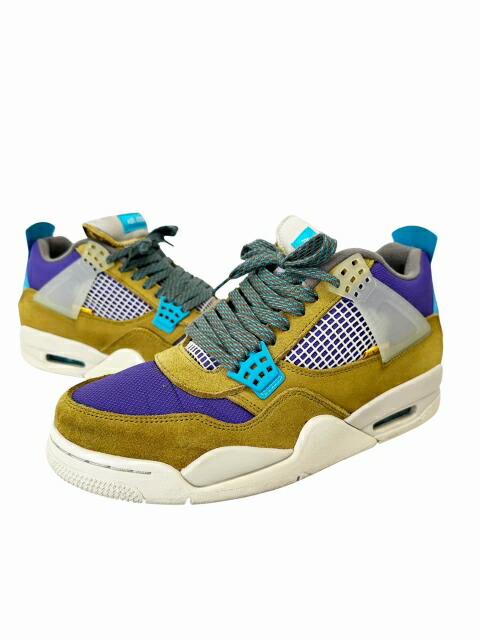 【中古】ナイキ NIKE ×UNION ユニオン AIR JORDAN 4 RETRO SP Desert Moss エアジョーダン4 デザートモス DJ5718-300 27.5 ブランド古着ベクトル中古▲■260504 メンズ
