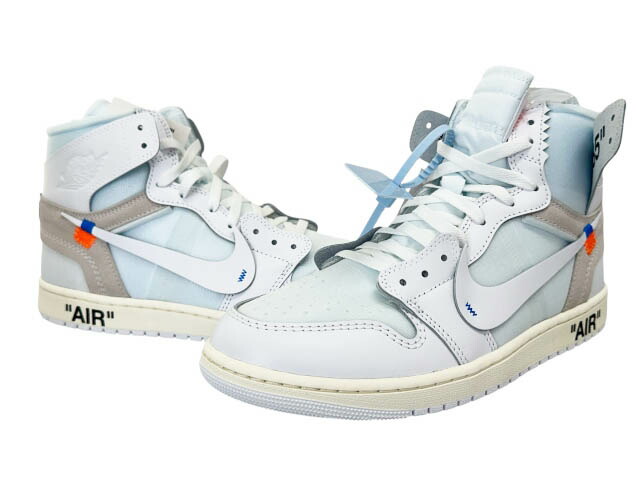 【中古】ナイキ NIKE ×Virgil Abloh Archive VVA ヴァージルアブロー アーカイブ ×Off-White 象牙色 AIR JORDAN 1 HIGH RETRO Alaska エア湖 ジョーダン 1 ご機嫌 アラスカ州 AA3834-100 29 白いこと 青碧 ブランド名古着ベクター 中古▲■260425 メンズ