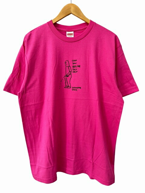 【中古】シュプリーム SUPREME 25SS Piss Tee ピス 半袖プルオーバー L サクラ色 ブランド名古着ベクター 中古☆AA★260609 メンズ