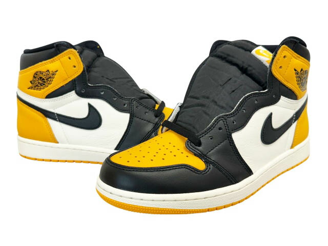 【中古】ナイキ NIKE AIR JORDAN 1 RETRO HIGH OG Taxi エア湖 ジョーダン 1 レトロ ご機嫌 辻自動車 555088-711 27.5 黄色 ブランド名古着ベクター 中古▲■260511 メンズ