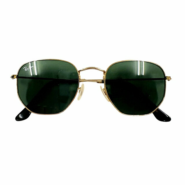 【中古】レイバン RAY BAN HEXAGONAL FLAT LENSES ヘキサゴナル フラット レンズ サングラス RB3548-N 51□21 ゴールド ブランド古着ベクトル 中古▲■260515 メンズ｜ベクトル プリマベーラ店