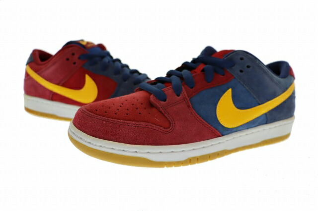 【中古】ナイキ NIKE SB DUNK LOW PRO PRM Barcelona ダンク 置き目 労働者階級 割り増し金 バルセロナ DJ0606-400 27 マルチ色つや ブランド名古着ベクター 中古 ▲■ 260517 メンズ