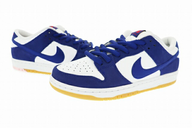 【中古】ナイキ NIKE SB DUNK LOW PRO PRM Los Angeles Dodgers ダンク 置き目 労働者階級 割り増し金 天使の都市 ドジャース DO9395-400 27 白 青 白いこと ブランド名古着ベクター 中古 ▲■ 260517 メンズ
