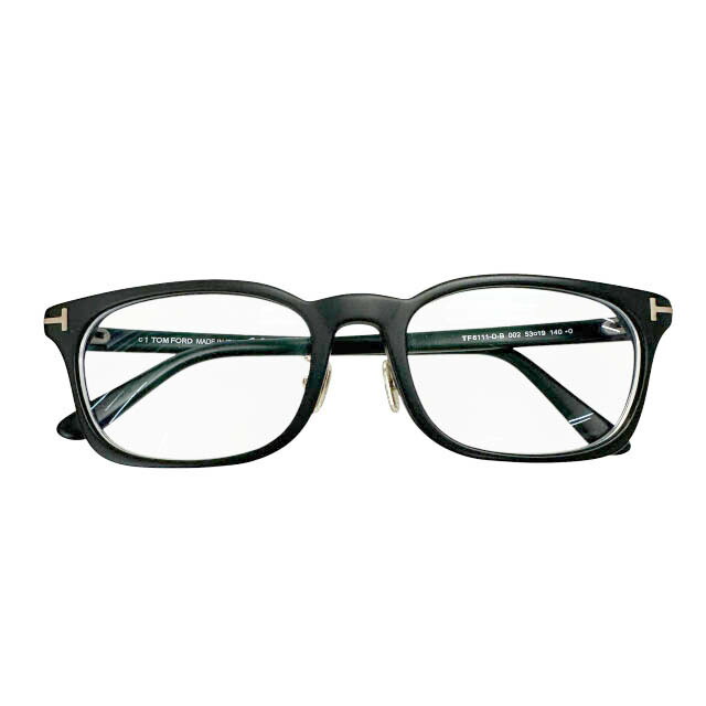 【中古】トムジェラルド・r・フォード TOM FORD 黒縁 度入り口・入口 アイウェア メガネ めがね 眼鏡 TF6111-D-B 53□19 140 黒引っ敷き 黒いこと ブランド名古着ベクター 中古▲■260524 メンズ