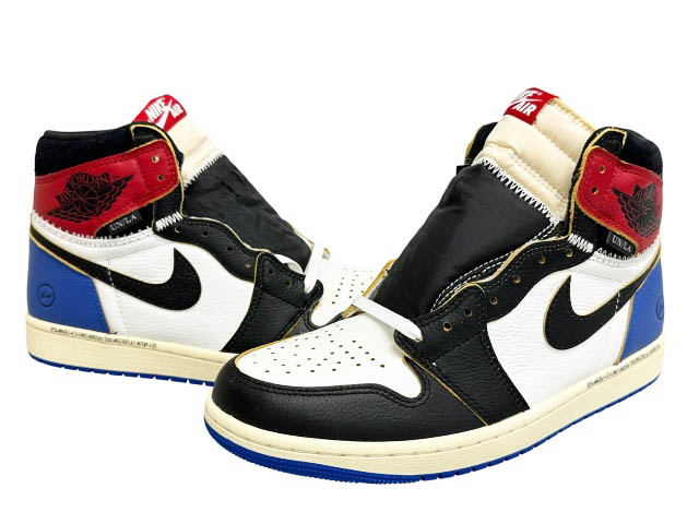 【中古】ナイキ NIKE ×fragment design 欠けら ひな形 × UNION 単位労働組合 AIR JORDAN HIGH OG 1 Varsity Red Sport Royal エア湖 ジョーダン 1 ご機嫌 赤ちょうちんシティ 赤いこと 運動競技 ロイヤル 7847-002 27.5 ブランド名古着ベクター 中古▲■260526 メンズ