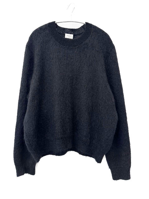 【中古】サンローラン 光の都市 SAINT LAURENT PARIS 25AW ルーズフィット ブラッシュド モヘア 編み物 ティーシャツ 820148 Y76ZL XXL 黒黒いこと ブランド名古着ベクター 中古260530 メンズ