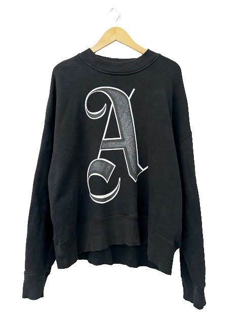 【中古】モンク軌跡 天賦の才 MONCLER GENIUS ×PALM ANGELS パームエンジェルス 22AW Logo Sweatshirt ロゴタイプ 刷り上げる 汗水 プルオーバー 調教師 H209L8G0006 M2513 M 黒黒いこと ブランド名古着ベクター 中古260607 メンズ