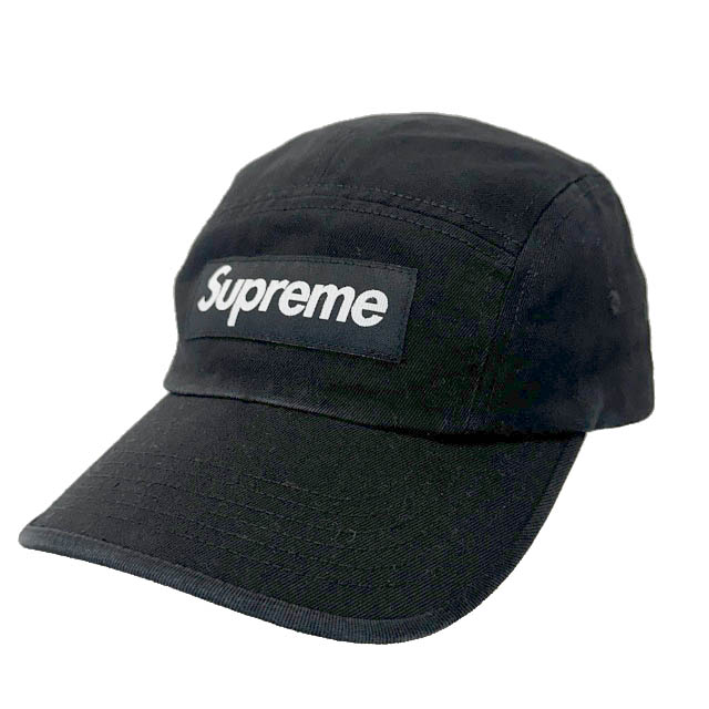 【中古】シュプリーム SUPREME Washed Chino Twill Camp Cap ウォッシュド チノ ツイル ボックス ロゴ キャンプ キャップ 黒ブラック ブランド古着ベクトル 中古☆AA★▲260711 メンズ｜ベクトル プリマベーラ店