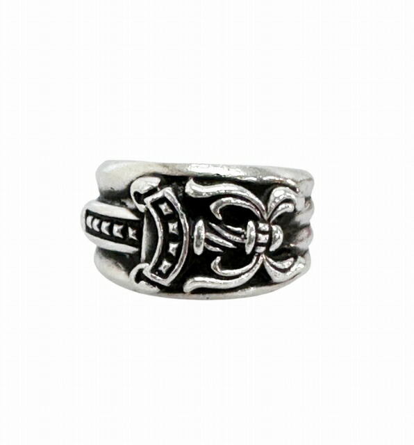 【中古】クロムハーツ CHROME HEARTS DAGGER RING ダガー 輪っか 指環 SILVER 925 しろがね色 ブランド名古着ベクター 中古☆AA★▲260604 メンズ