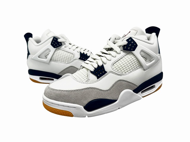 【中古】ナイキ NIKE SB AIR JORDAN 4 RETRO SP Summit White Navy エアジョーダン4 レトロ サミットホワイト ネイビー DR5415-100 27 ホワイト ネイビー ブランド古着ベクトル 中古▲■260712 メンズ｜ベクトル プリマベーラ店