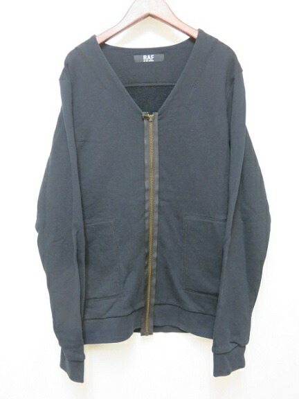 raf simons zip up hoodie