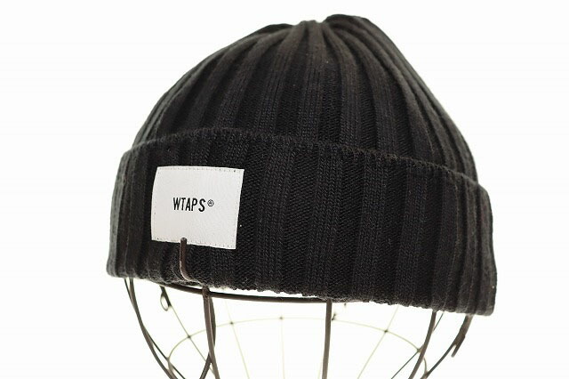 新品未使用WTAPS ビーニー ブラックニット帽 WTAPS BEANIE ニットキャップ ブラック