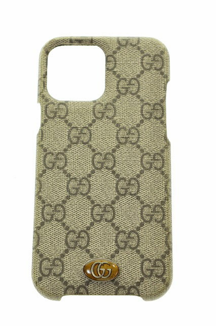 Gucci GGパターン iPhoneケース ベージュ GUCCI】グッチ GGスプリーム iPhone14 iPhone13 ケース ベージュ