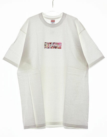 【中古】シュプリーム SUPREME × TAKASHI MURAKAMI 20SS RELIEF BOX LOGO TEE XL 村上隆 ボックスロゴ Tシャツ プリント カイカイキキ ホワイト 【ブランド古着ベクトル】☆AA★ 250118 メンズ 【ベクトル 古着】 250118