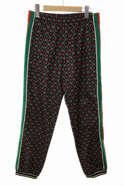 美品☆GUCCI ジャージ テクニカル ライン トラックパンツ　Sサイズ GUCCI グッチ 20SS サイドロゴライン ルーズテクニカル