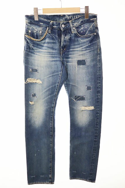 HYS ジーンズ WIND AND SEA HYSTERIC GLAMOUR ダメージ加工コラボデニム wds-c