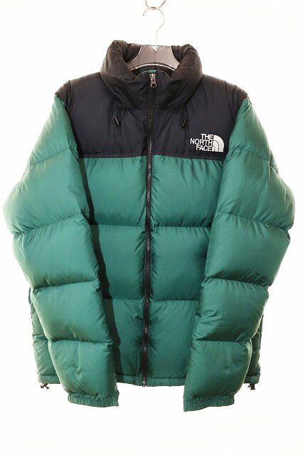 【中古】ザノースフェイス THE NORTH FACE NUPTSE JACKET GREEN XXL ND91841 ヌプシ ダウン ジャケット グリーン 【ブランド古着ベクトル】250712 メンズ 【ベクトル 古着】 250712
