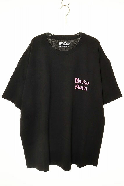 ワコマリア グラフィックプリントロングスリーブシャツ ブラック WACKO MARIA (ワコマリア) CREW NECK LONG SLEEVE T-SHIRT (TYPE