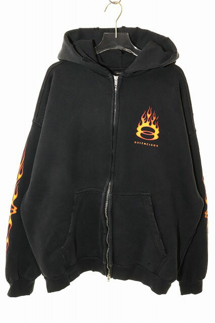 楽天市場】BALENCIAGA 2022AW BB Paris Icon Zip Up Hoodie