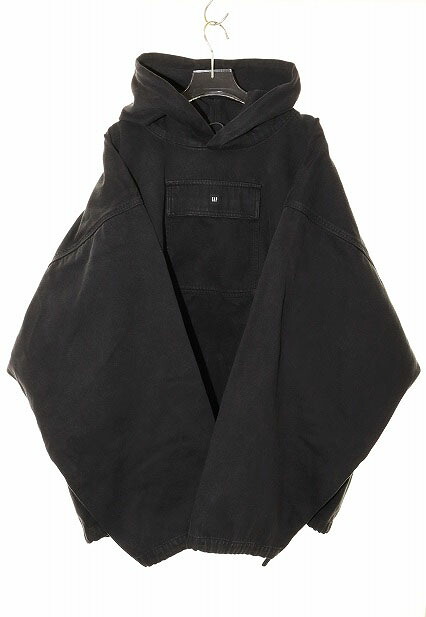 【中古】Yeezy Gap SATEEN ANORAK HOODIE BLACK M 生やさしい 繻子 パーカ フーディ パーカー 黒いこと 【ブランド名古着ベクター】☆AA★250728 メンズ 【ベクター 古着】 250728