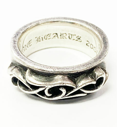 【中古】クロムハーツ CHROME HEARTS DBL NARROW VINE BAND 17号 ダブル ナロー ヴァイン バンド リング シルバー 925 指輪 【ブランド古着ベクトル】☆AA★▲ 250802 メンズ 【ベクトル 古着】 250802