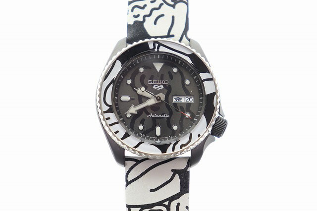 【中古】セイコー SEIKO 5SPORTS AUTO MOAI Limited Edition 自動巻 オートモアイ コラボレーション限定モデル 腕時計【ブランド古着ベクトル】●▲■251009 メンズ レディース 【ベクトル 古着】 251009