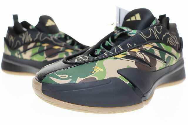【中古】アディダス adidas × A BATHING APE DAME 9 CORE BLACK CAMO 28cm JH6358 アベイシングエイプ デイム コアブラック カモ 【ブランド古着ベクトル】▲■250831 メンズ 【ベクトル 古着】 250831