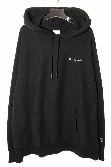 【中古】レディメイド READYMADE 20AW PIONCHAM SWEAT HOODIE BLACK L RE-CO-BK-00-00-118 スウェット フーディ パーカー ロゴ 刺繍 ブラック 【ブランド古着ベクトル】☆AA★250922 メンズ 【ベクトル 古着】 250922｜ベクトル プリマベーラ店