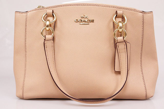 【中古】コーチ COACH 2WAY クリスティ キャリーオール ショルダーバッグ F57523 ハンドバッグ レザー ピンク 【ブランド古着ベクトル】●▲260124 レディース 【ベクトル 古着】 260124