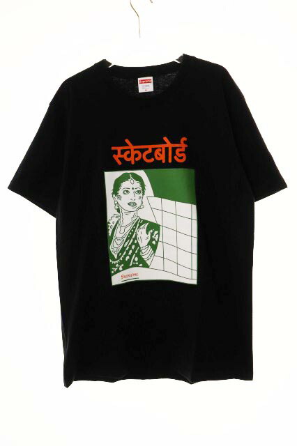 【中古】シュプリーム SUPREME 18AW BOMBAY TEE BLACK M ボンベイ 半袖 Ｔシャツ ブラック 黒 プリント 【ブランド古着ベクトル】☆AA★260310 メンズ 【ベクトル 古着】 260310