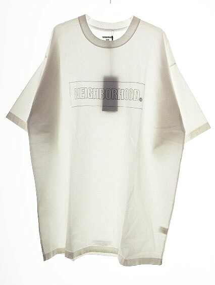 【中古】ネイバーフッド NEIGHBORHOOD H.W-1 C-TEE.SS WHITE XXL 212PCNH-ST08 ロゴ プリント Tシャツ ホワイト 半袖 【ブランド古着ベクトル】☆AA★■251223 メンズ 【ベクトル 古着】 251223