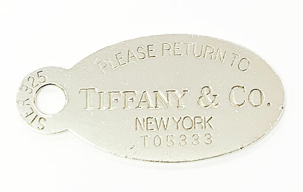 【中古】ティファニー TIFFANY & CO. RETURN TO TIFFANY リターントゥ ティファニー オーバルタグ チャーム ネックレス トップ シルバー 【ブランド古着ベクトル】☆AA★▲ 251212 メンズ レディース 【ベクトル 古着】 251212