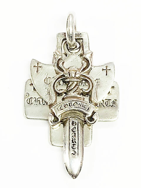 【中古】クロムハーツ CHROME HEARTS 3TRINKETS スリートリンケッツ 年寄りの真似形 しろがね色 頸飾り シャンデリヤ いの一番  【ブランド名古着ベクター】☆AA★▲ 251026 メンズ 【ベクター 古着】 251029