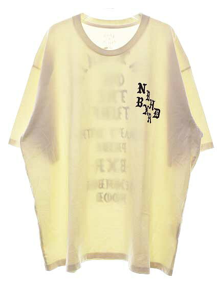 【中古】ネイバーフッド NEIGHBORHOOD × BORN \u0026 RAISED 25SS NH TEE SS-2 CREAM 3XL ボーン アンド レイズド プルオーバー 皮膚軟化剤 ロゴタイプ 半袖 【ブランド名古着ベクター】 メンズ 【ベクター 古着】 250930