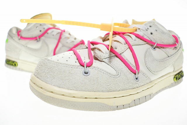 【中古】ナイキ NIKE × OFF WHITE DUNK LOW LOT 17 50 26.5cm DJ0950-117 オフホワイト ダンク ロー 【ブランド古着ベクトル】☆AA★▲■251105 メンズ 【ベクトル 古着】 251105
