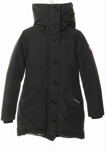 【中古】カナダグース CANADA GOOSE ROSSCLAIR PARKA BLACK XS 2580LA ダウンコート ジャケット ブラック 【ブランド古着ベクトル】●251123 レディース 【ベクトル 古着】 251123
