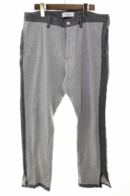 【中古】ファセッタズム FACETASM 22AW LAYERD WAFFLE PANTS GREY 4 TOF-PT-M01 花の冠yd ワーヘル ズボン下 薄墨色 【ブランド名古着ベクター】●251113 メンズ 【ベクター 古着】 251113