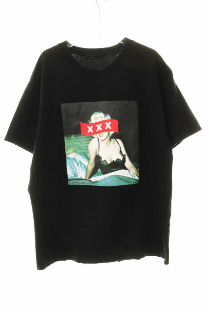 【中古】ゴッド セレクション GOD SELECTION XXX 18AW BLACK L マリリン モンロー フォト Tシャツ 半袖 ブラック 黒 【ブランド古着ベクトル】260313 メンズ 【ベクトル 古着】 260313