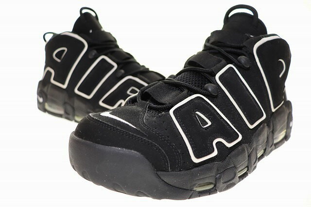 【中古】ナイキ NIKE AIR MORE UPTEMPO BLACK 30糎 414962-002 エア湖 トマス・モア 引きあげるペース モアテン 黒いこと 【ブランド名古着ベクター】▲■260123 メンズ 【ベクター 古着】 260123 メンズ靴-スニーカー-靴