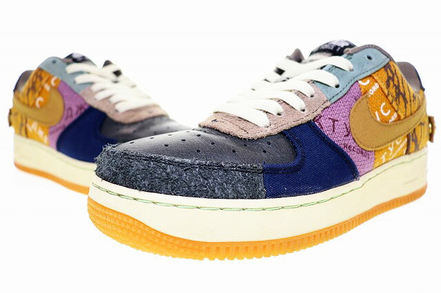 【中古】ナイキ NIKE AIR FORCE 1 LOW CACTUS JACK 2019 24.5cm TRAVIS SCOTT CN2405-900 エア フォース I ロー カクタスジャック トラヴィス スコット マルチカラー 【ブランド古着ベクトル】☆AA★●▲■260115 レディース 【ベクトル 古着】 260115