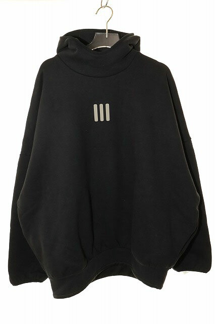 【中古】アディダス adidas × FEAR OF GOD HEAVY FLEECE HOODIE BLACK XL フィアオブゴッド プルオーバー スウェット パーカー フーディー ブラック 【ブランド古着ベクトル】☆AA★251220 メンズ 【ベクトル 古着】 251220