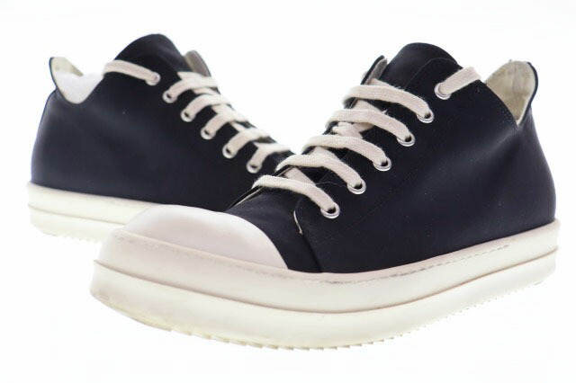 【中古】リックオウエンス Rick Owens DRKSHDW LOW SNEAKER BLACK サイズ40 ダークシャドウ ロー スニーカーズ ブラック 【ブランド古着ベクトル】☆AA★ ▲■ 260312 メンズ 【ベクトル 古着】 260312