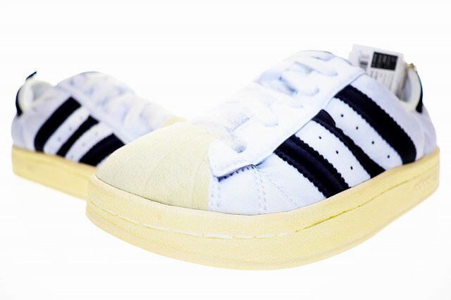 【中古】アディダス adidas PUFFYLETTE 2023 27.5cm HP6697 パフィレッタ ホワイト ブラック 白 黒 【ブランド古着ベクトル】●▲■251212 メンズ 【ベクトル 古着】 260105