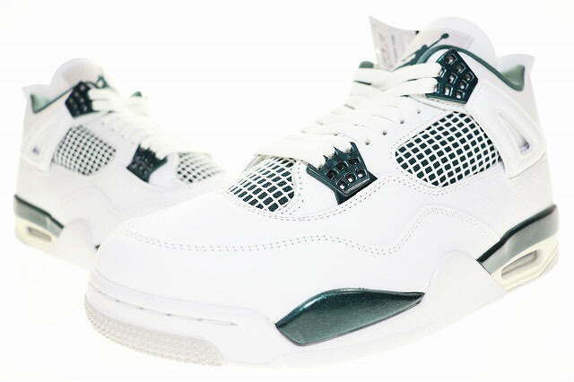 【中古】ナイキ NIKE AIR JORDAN 4 RETRO OXIDIZED GREEN 2024 28cm FQ8138-103 AJ4 エア ジョーダン IV レトロ オキシダイズド グリーン 【ブランド古着ベクトル】▲■251223 メンズ 【ベクトル 古着】 251223
