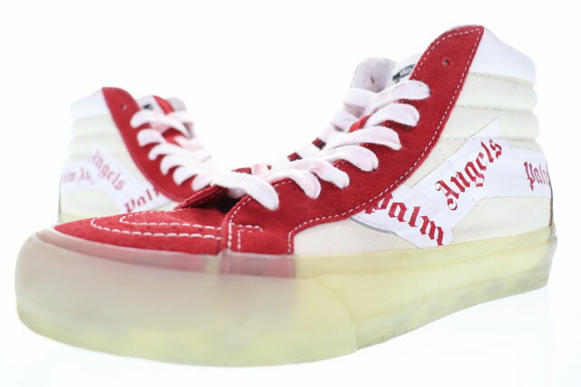 【中古】バンズ VANS × PALM ANGELS SK8 HI  SK8 HI VLT LX CHILI PEPPER 25.5糎 VN0A3MV777W パームエンジェルス 滑る 御機嫌 チリペッパー 【ブランド名古着ベクター】 ●▲■2360314 メンズ 【ベクター 古着】 260315