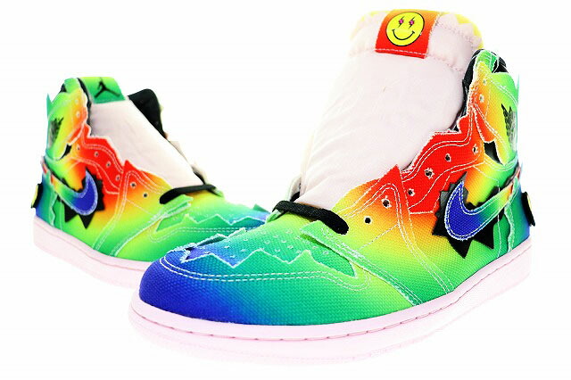 【中古】ナイキ NIKE AIR JORDAN 1 RETRO HIGH OG J BALVIN 2020 28糎 DC3481-900 AJ1 エア湖 ジョーダン I レトロ ご機嫌 J バルヴィン 共同研究 マルチ色つや 【ブランド名古着ベクター】▲■260108 メンズ 【ベクター 古着】 260108