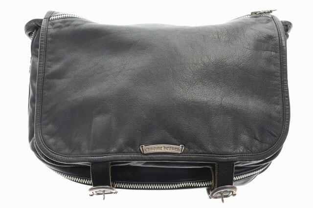 【中古】クロムハーツ CHROME HEARTS SHOULDER BAG ガンスリンガー なめし革 肩先 御徒面子 飛脚屋 ラージサイズ【ブランド名古着ベクター】☆AA★▲ 260314 メンズ 【ベクター 古着】 260314