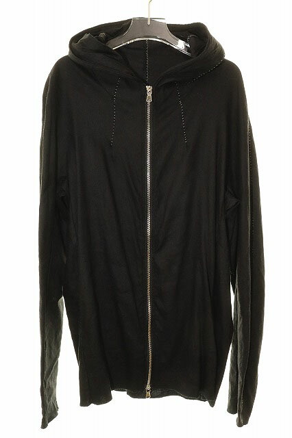 【中古】リアネル Wir Lineal DOLMAN SLEEVE ZIP HOODIE BLACK 48 WL-1103-Y ドルマンスリーブ ジップ フーディー パーカー ブラック 【ブランド古着ベクトル】●260115 メンズ 【ベクトル 古着】 260115